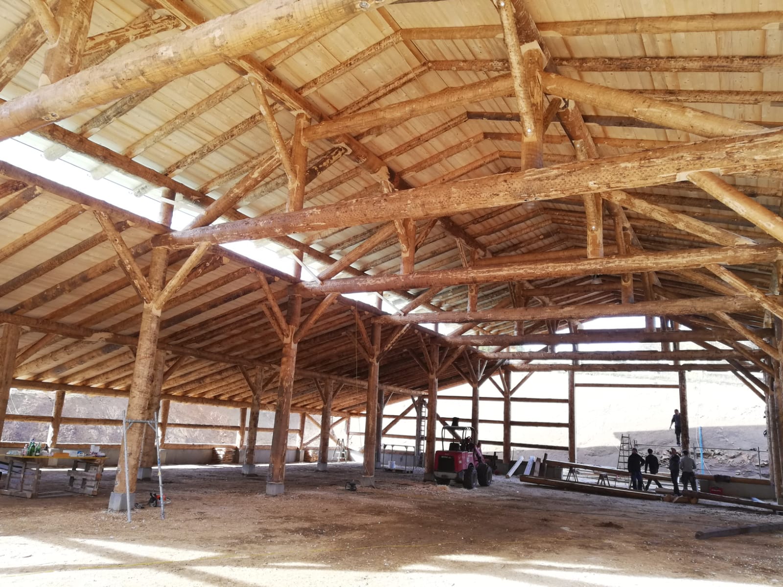 Rundholzhalle der FF Groß Meinharts